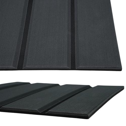 aXent Däcksmatta Eva Mörkgrå Teak