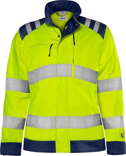 Fristads Green Jacka Varsel Dam Kl 3 4068 GPLU Varselgul/Marinblå 4XL