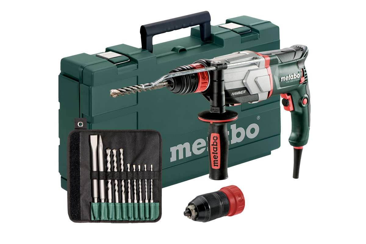 Metabo Multihammare UHE 2660-2 Quick Set SDS-plus inkl. borr-/mejselsats (10 delar)