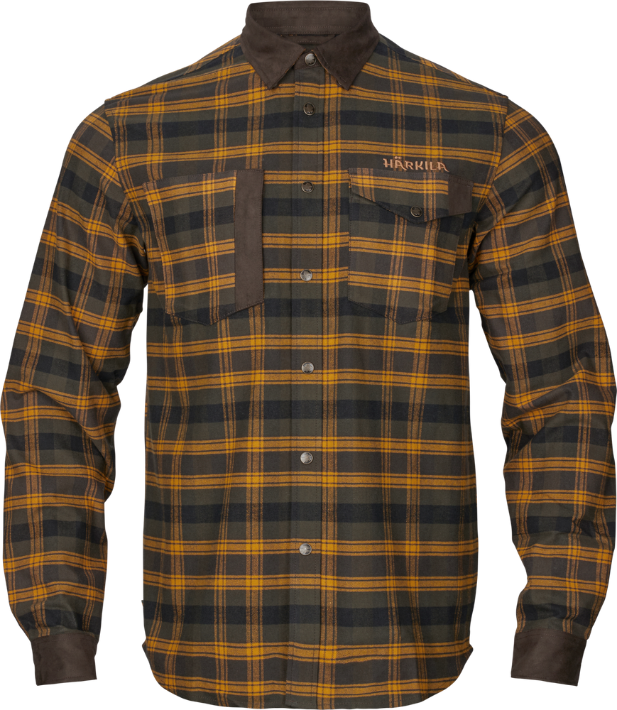 Härkila Aivak L/S Hemd Herr Buckthorn brown