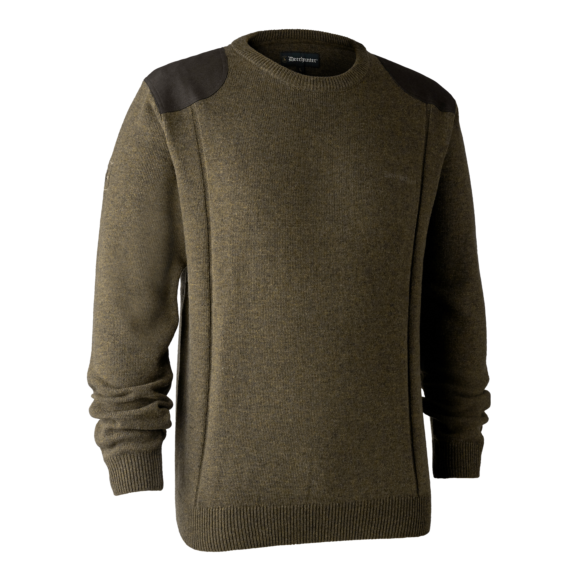 Deerhunter Sheffield Cypress striktrøje med rund hals til mænd