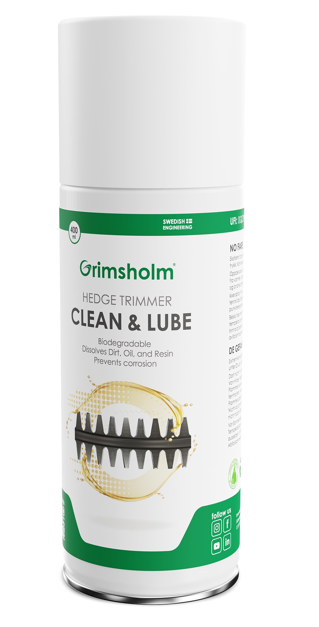 Grimsholm Clean & Lube Häcksax 400 ml