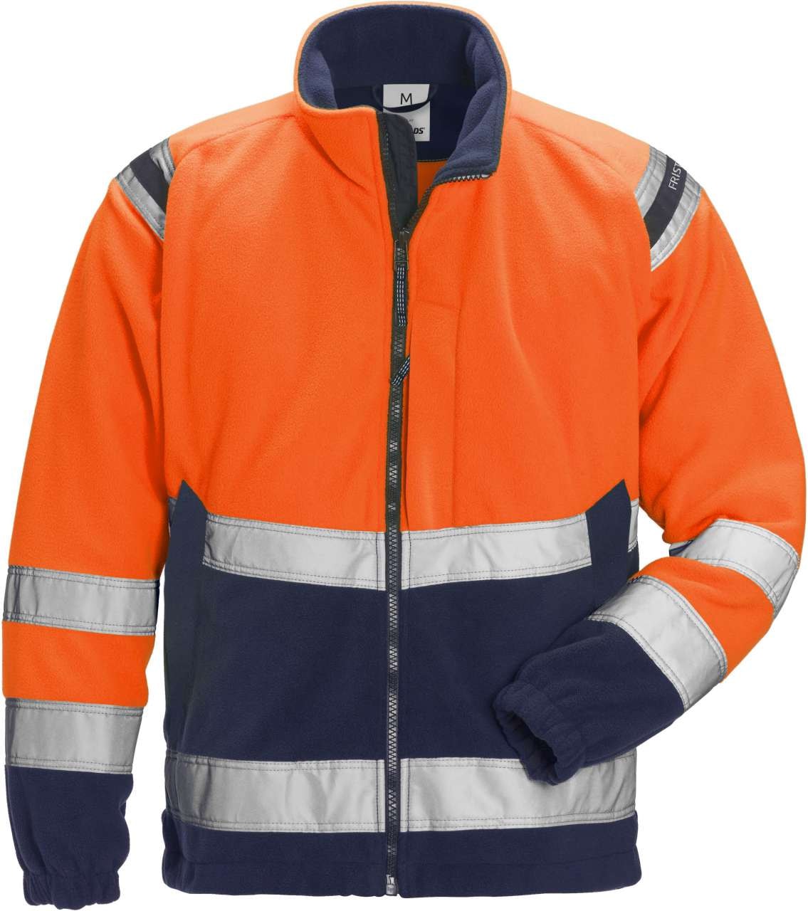 Fristads Fleecejacka vindtät 4041 FE, Klass 3 Varsel Orange/Marinblå 2XL