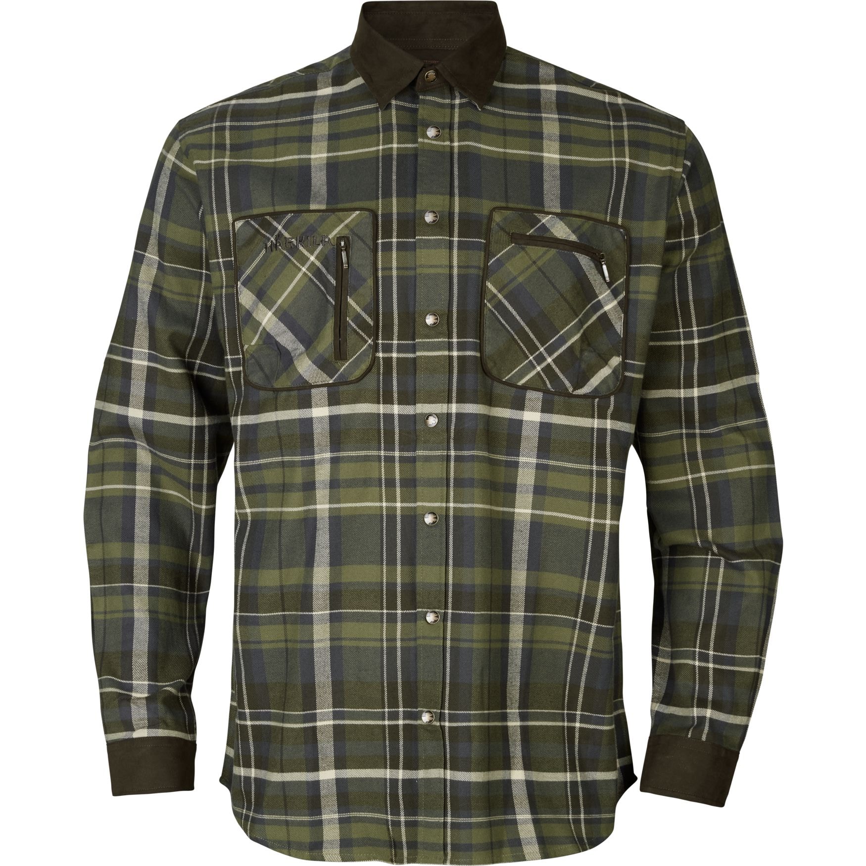 Härkila Pajala skjorte Olive check 2XL