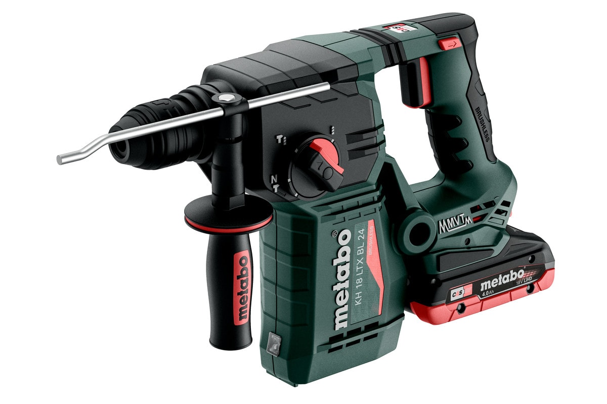 Metabo Borrhammare KH 18 LTX BL 24 med 2x4Ah batterier & laddare