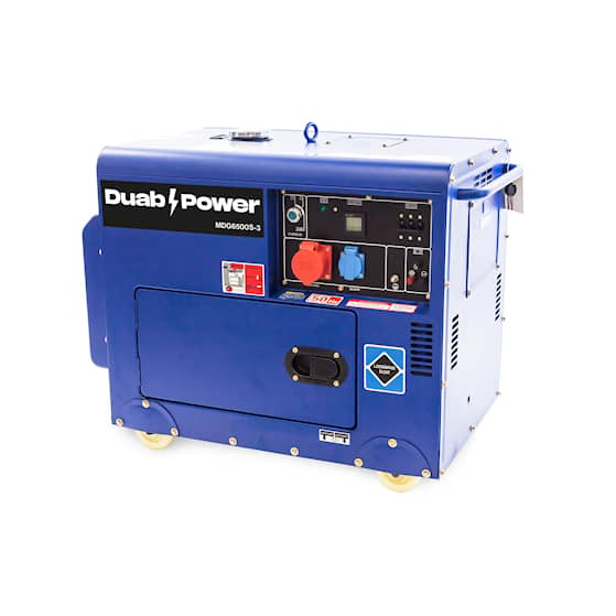 DUAB-POWER Elverk MDG6500S-3 3-fas diesel tystgående