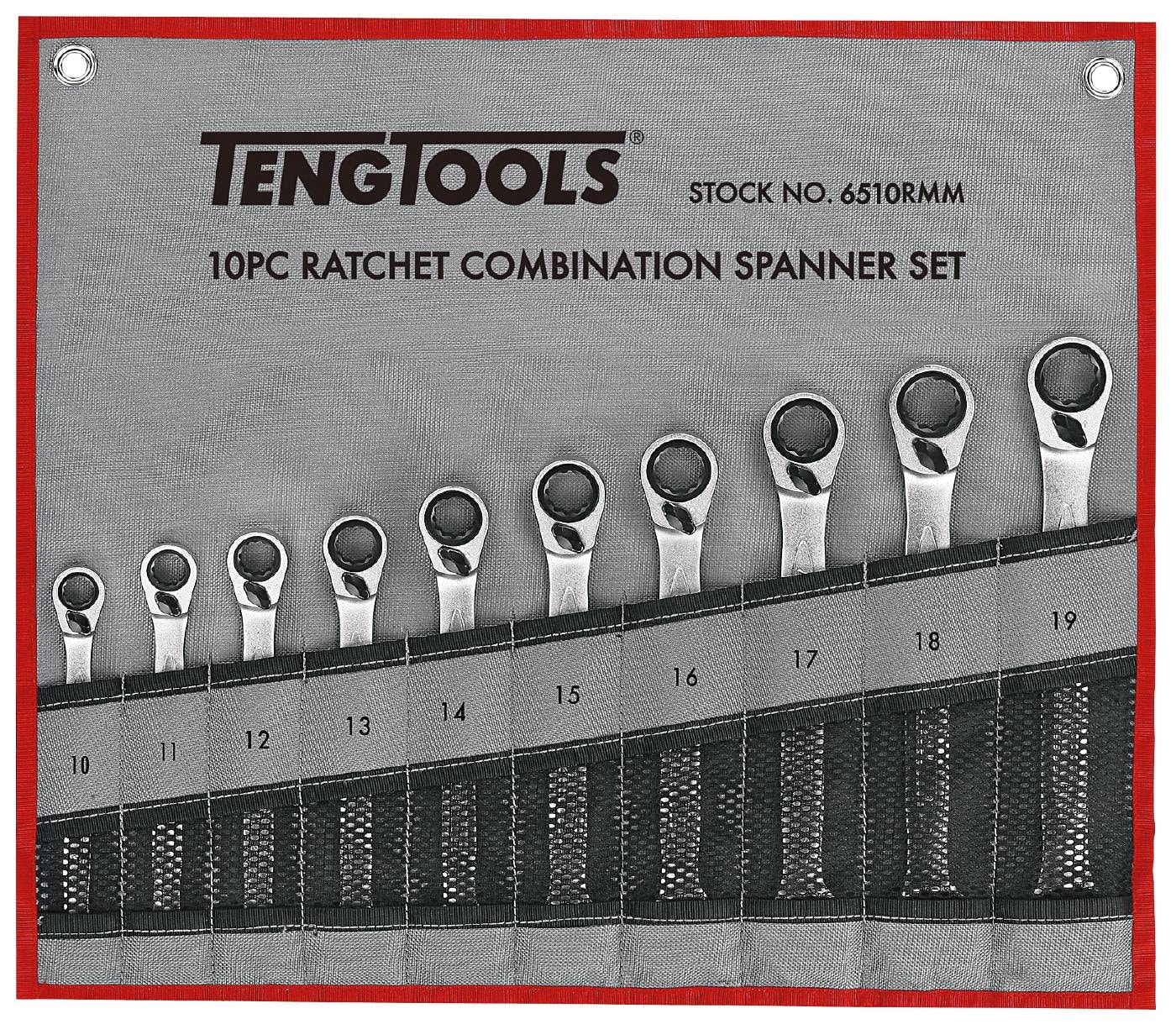 Teng Tools Ringgaffelskraldenøglesæt 6510RMM