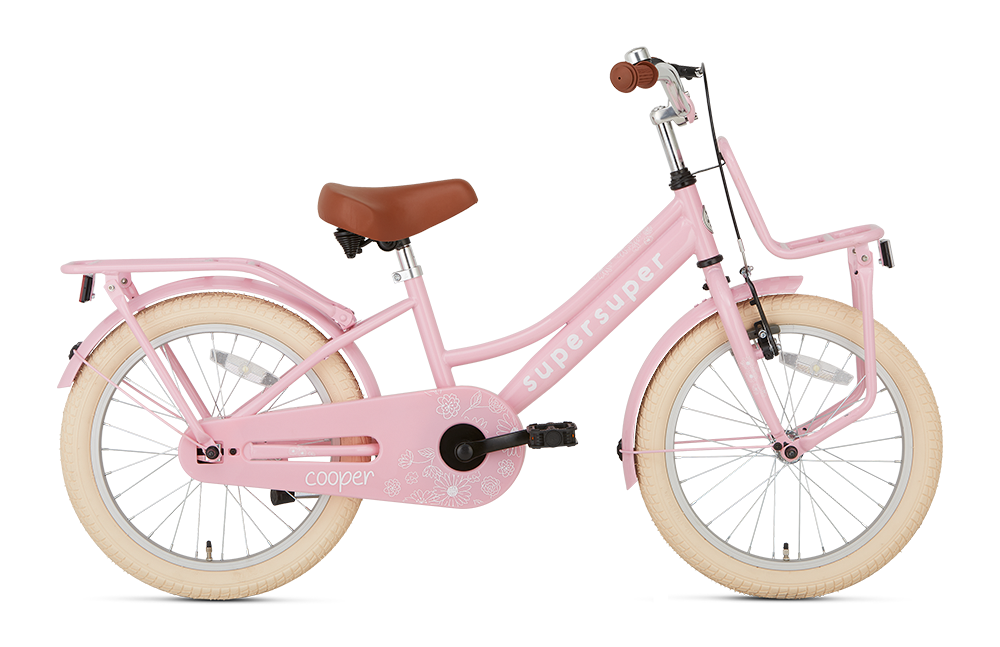 SuperSuper Barncykel COOPER 18" LOW FRAME, Rosa