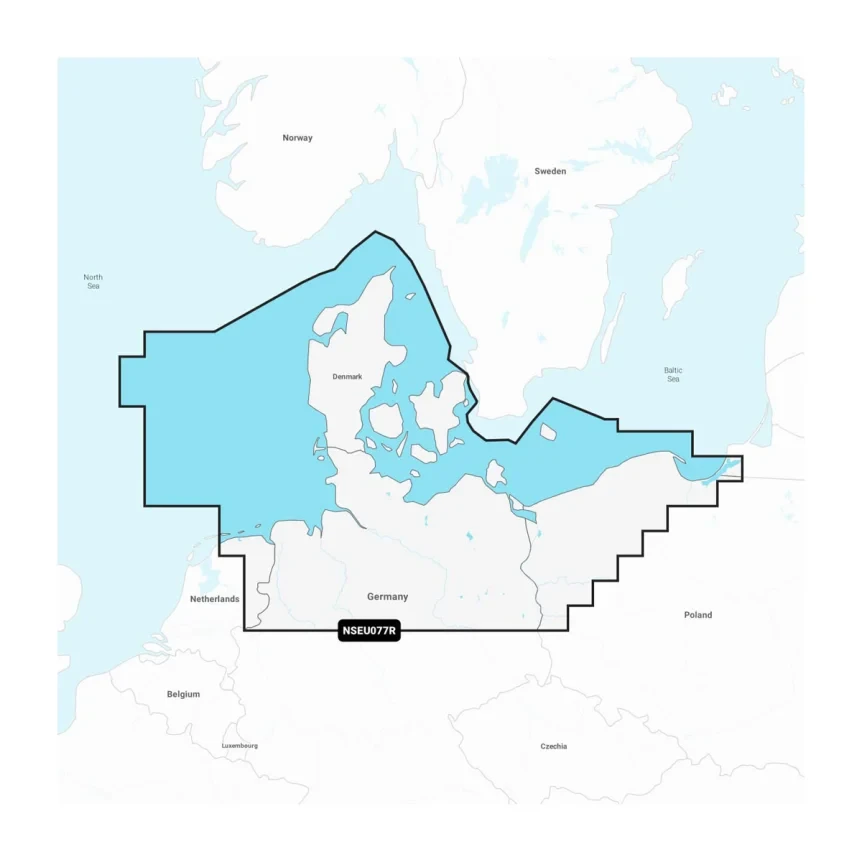 Garmin Navionics+ EU077R Danmark och Tyskland, norra