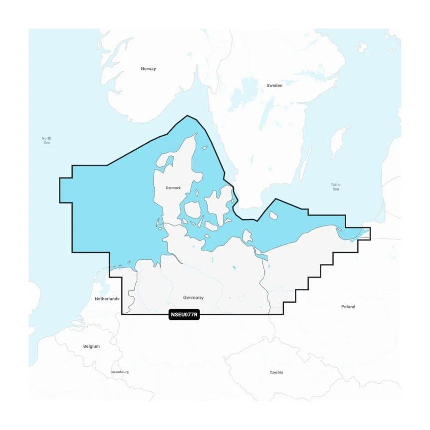 Garmin Navionics+ EU077R Danmark och Tyskland, norra -