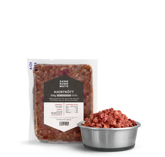 Sund Hundmat Hjortkött, 500g