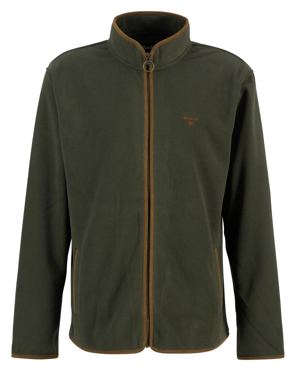 Barbour Harwood Zip Thru Fleece Olivgrün Herren