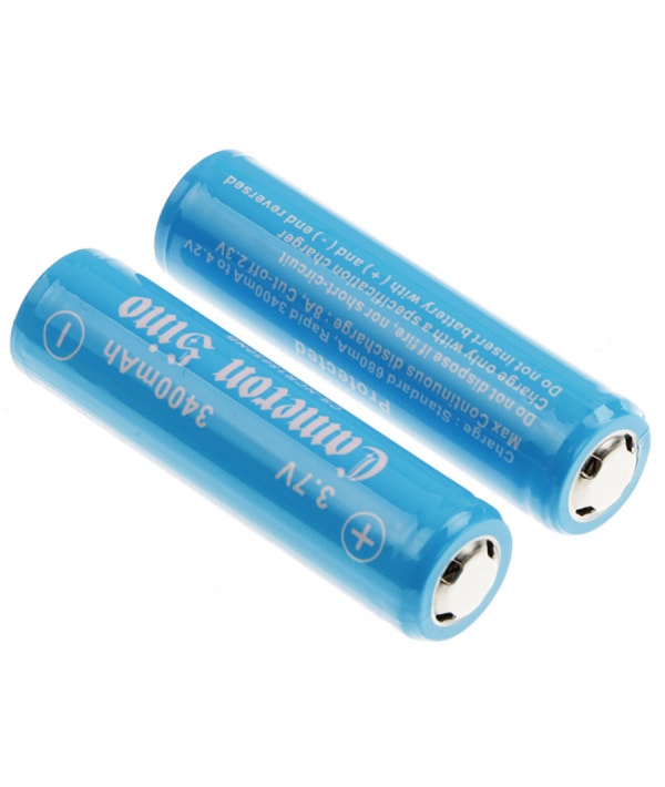 2 Pack Batteri 18650 3400mAh