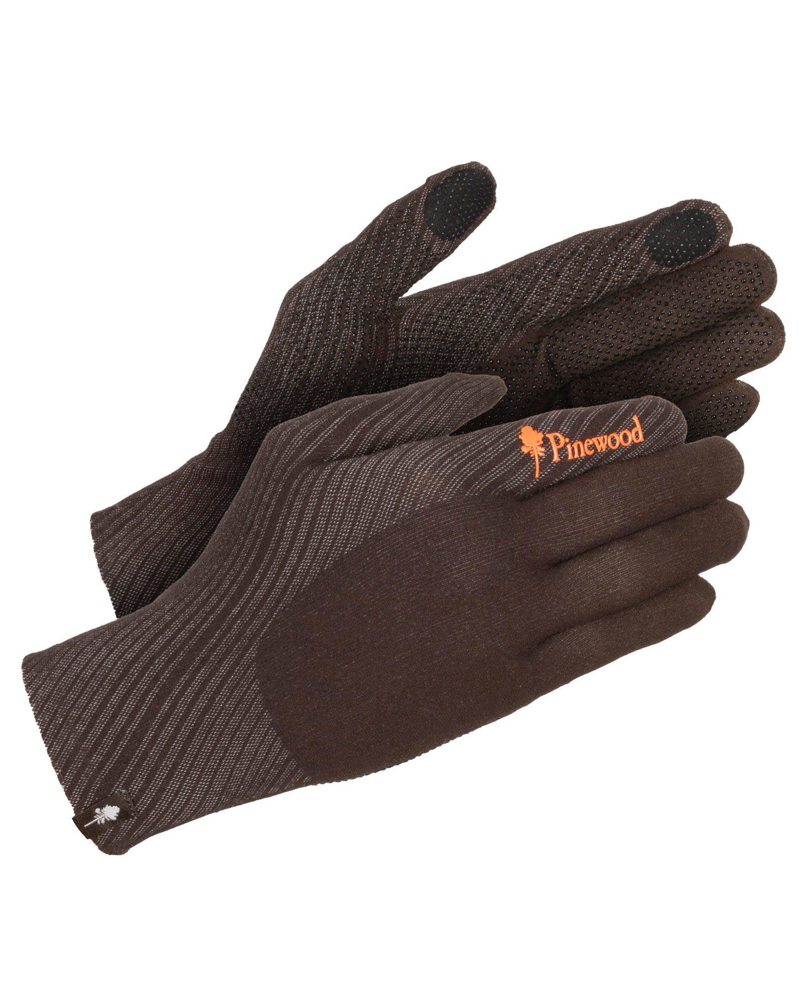Pinewood Hunters Liner Stretch Handskar Mossgreen/Dark Brown