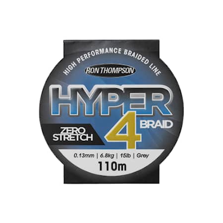 R.T. Hyper 4-Braid 110m 0,13 mm 6,8 kg Harmaa