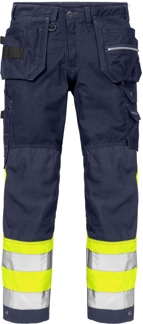 Fristads Hantverkarbyxa 2093 NYC Klass 1 Varselgul/Marinblå C56