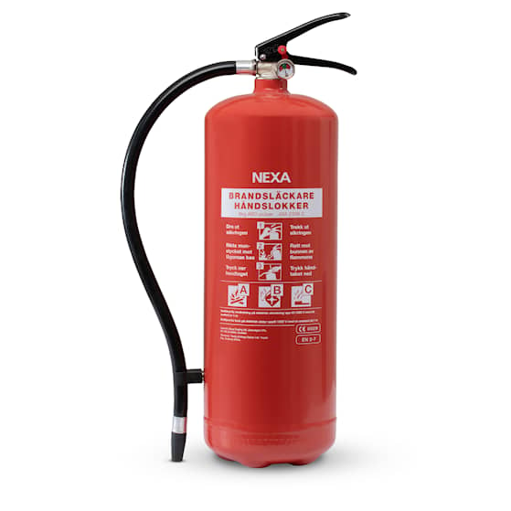 Nexa Brandsläckare 6kg Pulver 43A 233B C Röd