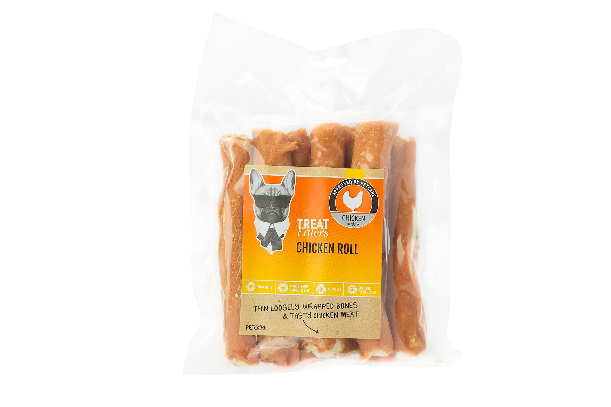 Treateaters Chicken Roll 17x3 cm 8er-Packung 350g
