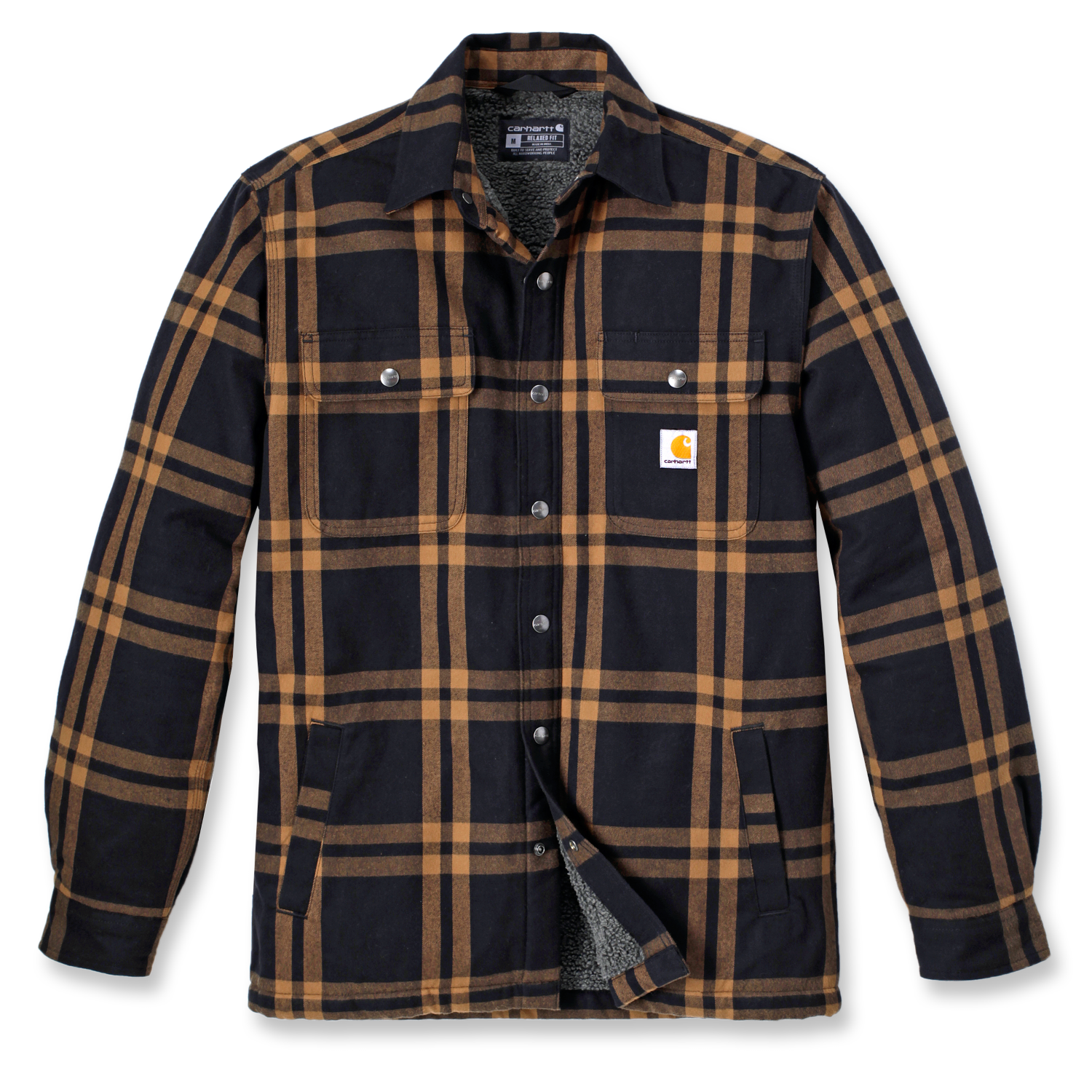 Carhartt Roane Skjortjacka med huva, Herr, Black, XL