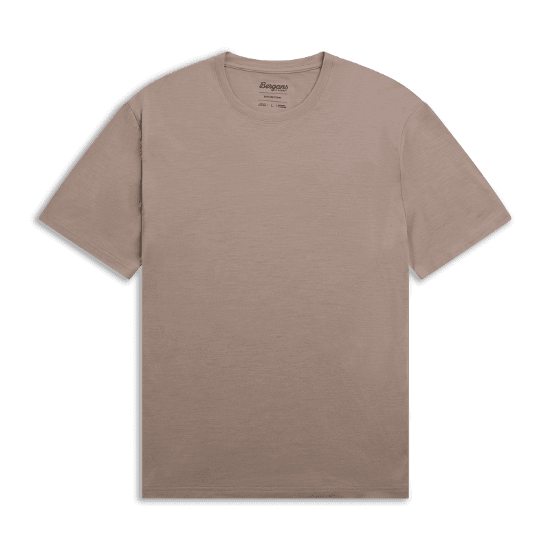 Bergans Merino Light Tee Men Rock Taupe