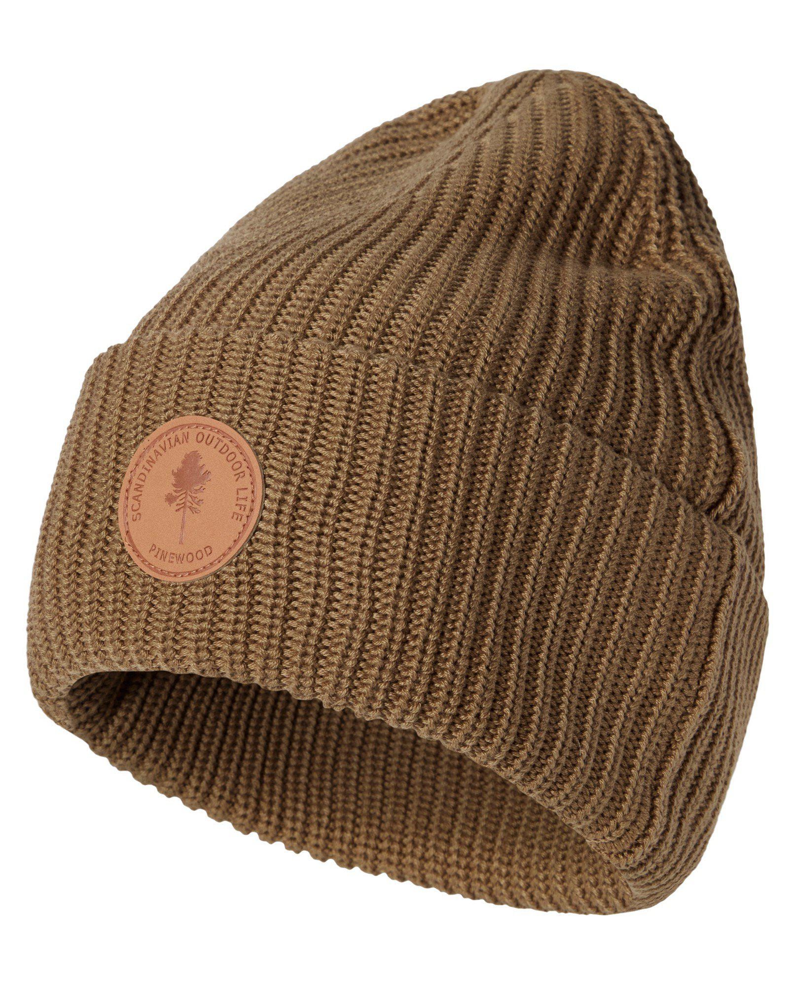 Pinewood Stickad Mössa Dark Sandstone