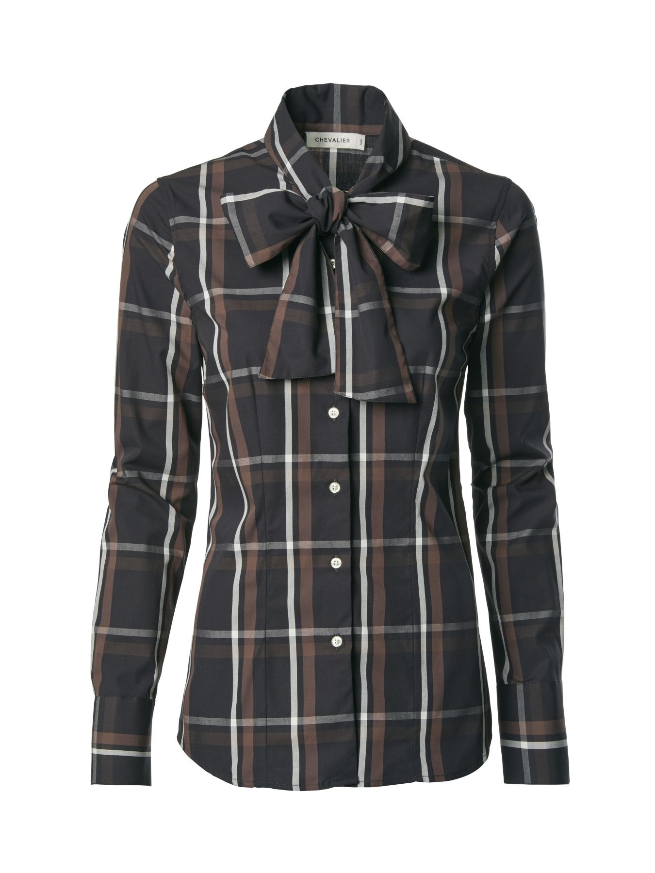 Chevalier Merly Shirt Women Black Checked 44W -