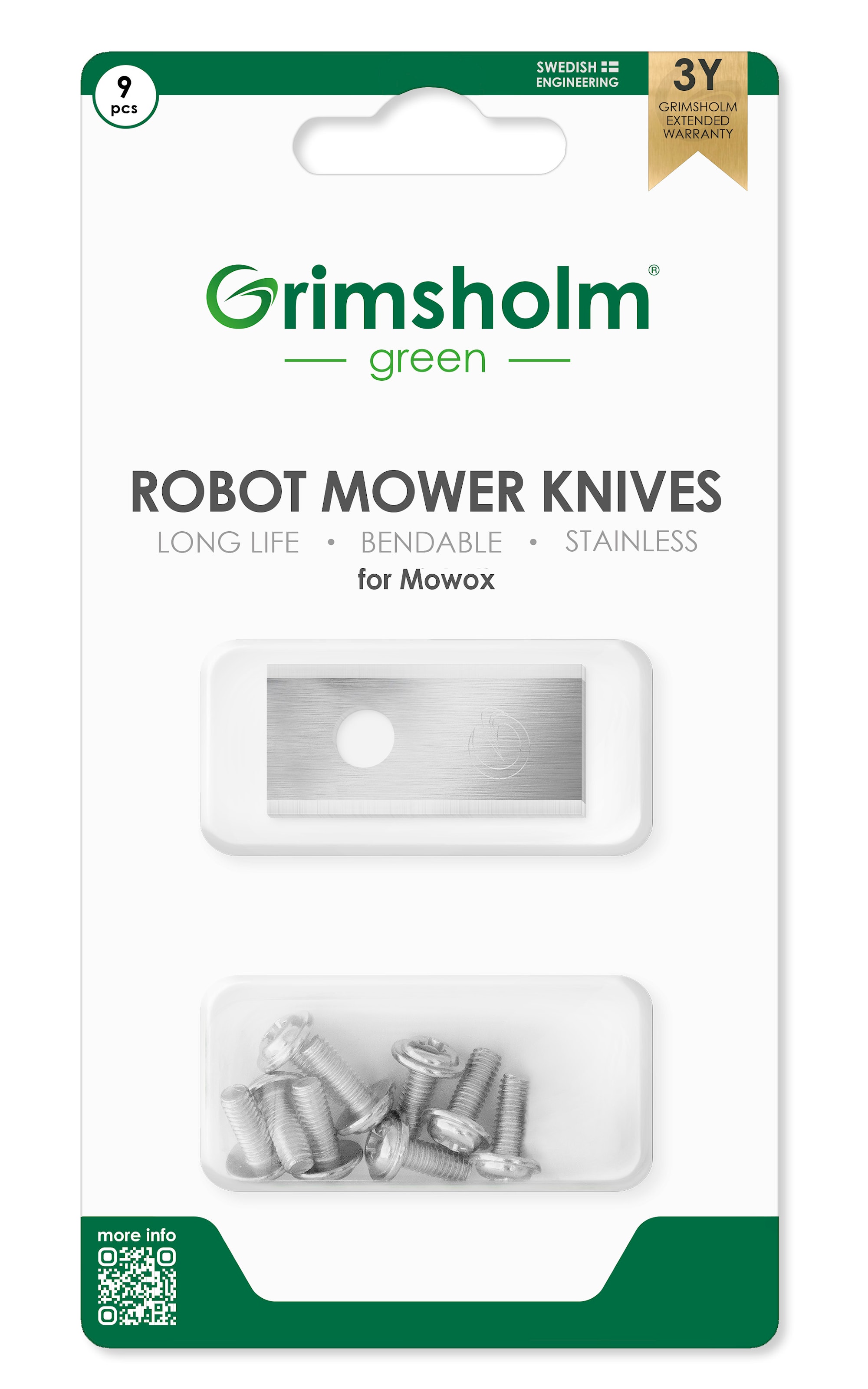 Grimsholm Kniver til Mowox 9stk