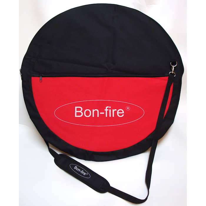 Bon-fire väska för grillgaller Ø60 cm, polyestersvart / röd