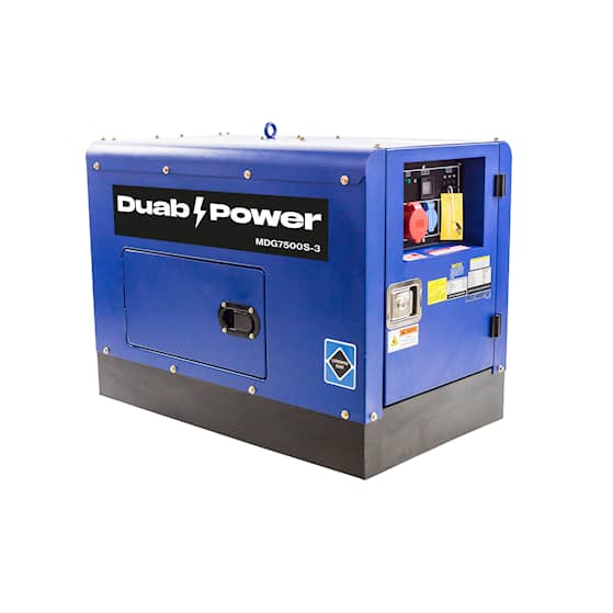 DUAB-POWER Generator MDG7500S-3 3-faset Diesel Støjsvag