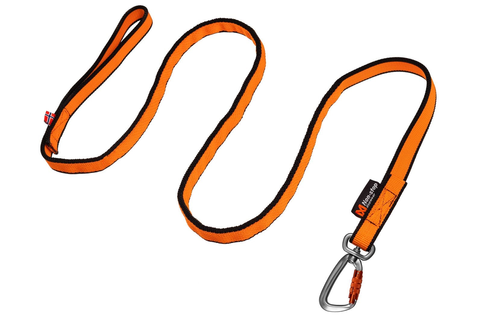 REA/Black Friday Non-Stop Dogwear Bungee Leash, Black/Orange, 2M