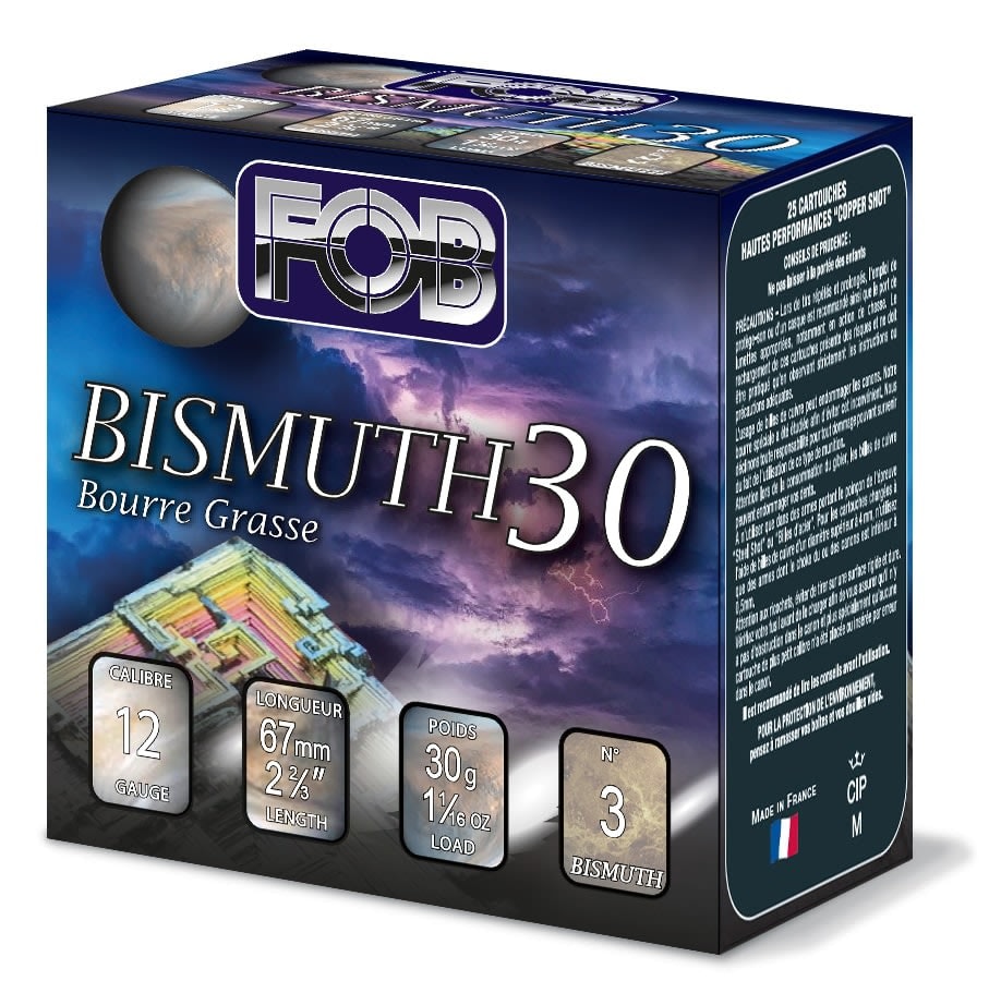 Nobel FOB Bismuth 30 12/67 US3 30g 25st/ask