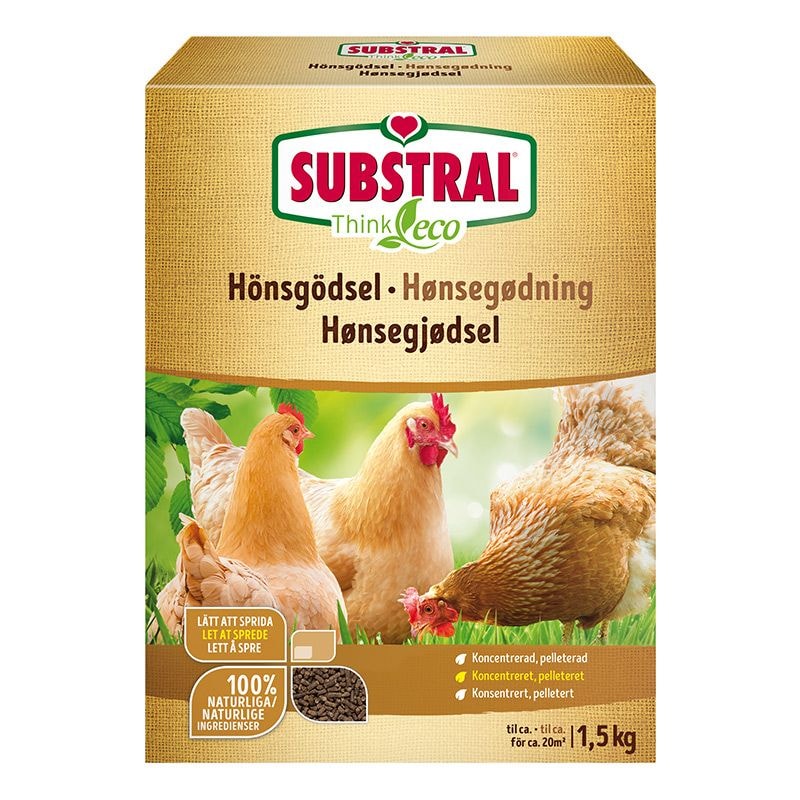 Substral Hönsgödsel 1,5 kg