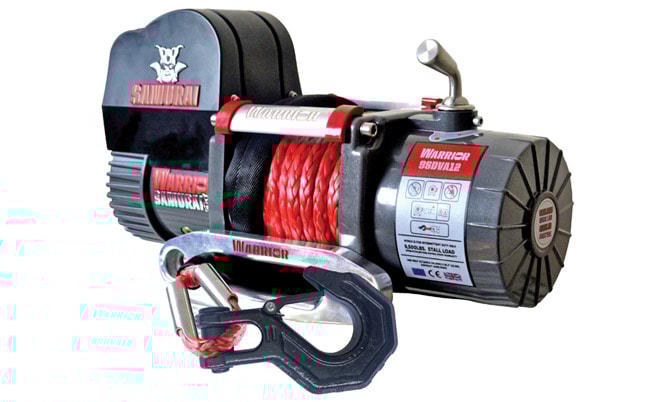 Warrior Winches Vinsj Samurai 9500 lb Premium – SD 12V Armortek syntetisk