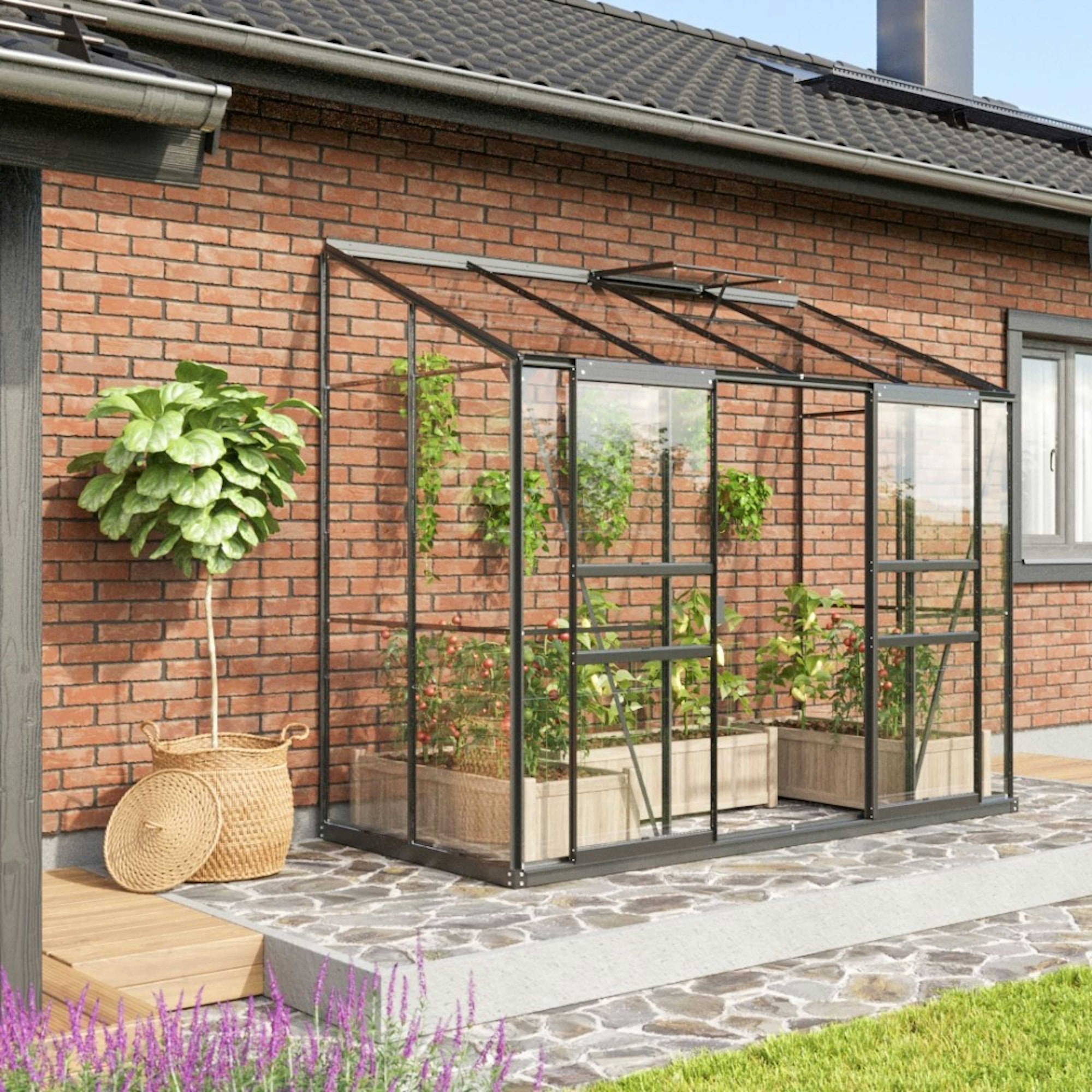 Vitavia Ida 3300 Växthus Glas med sockel - 3,3 m2