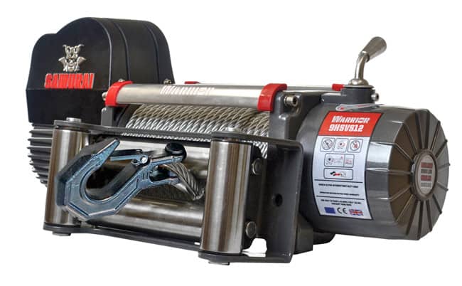 Warrior Winches Samurai V2 9500 Premium Vinsch - High Speed, 12V Stålvajer