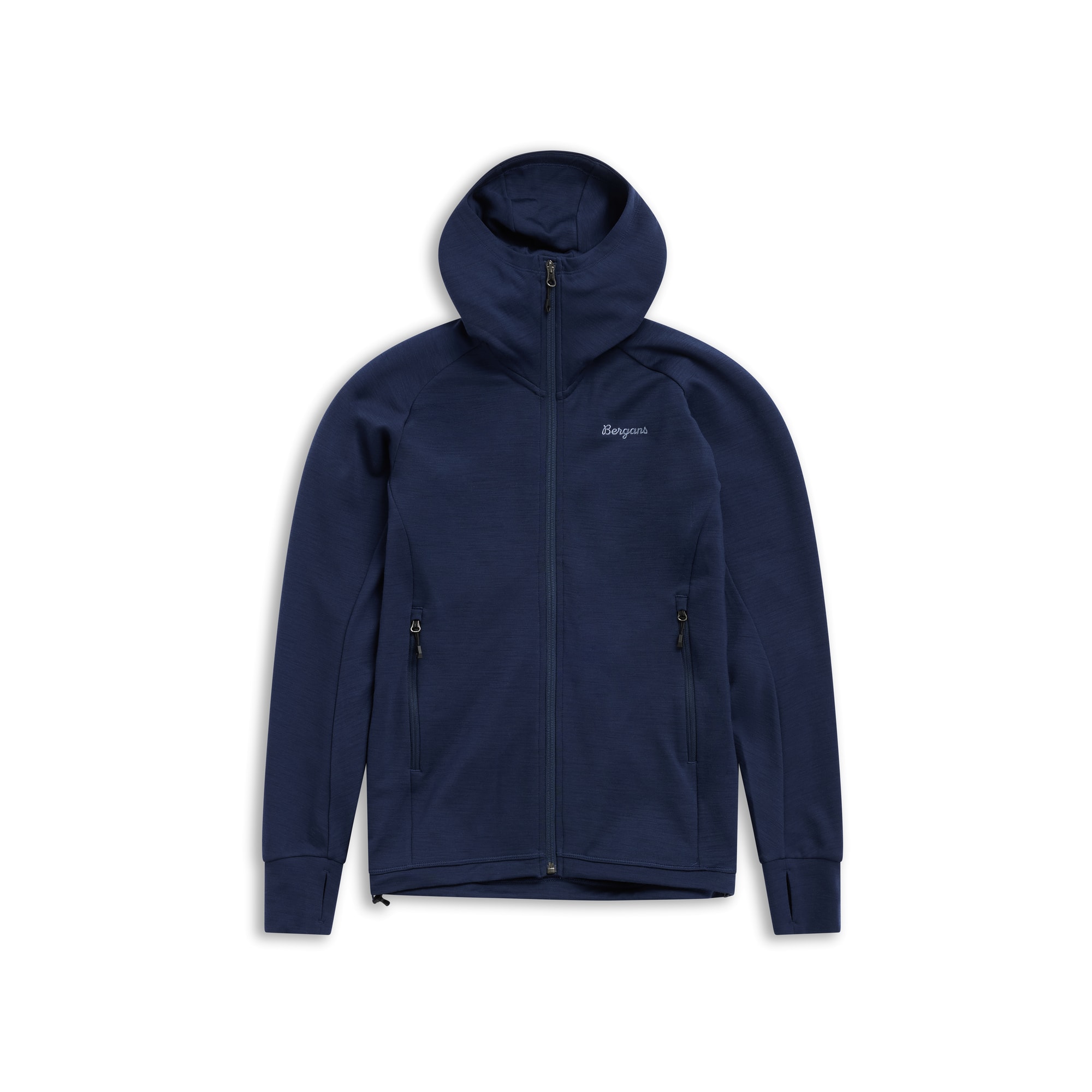 Bergans Rabot Merino Tech Midlayer Hoodie Dam Navy Blue