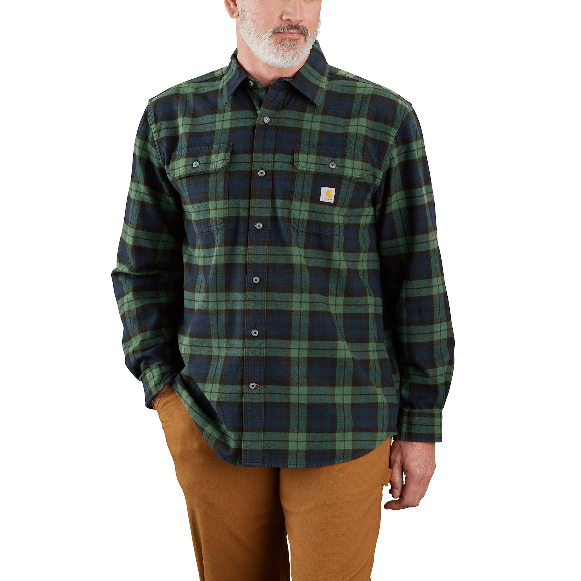 Carhartt plaid Flannelskjorte, Herre, Frosted balsam