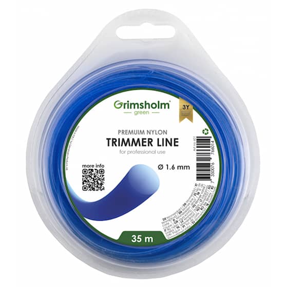 Grimsholm Trimmerfaden Rund Blau 1,6mm 35m