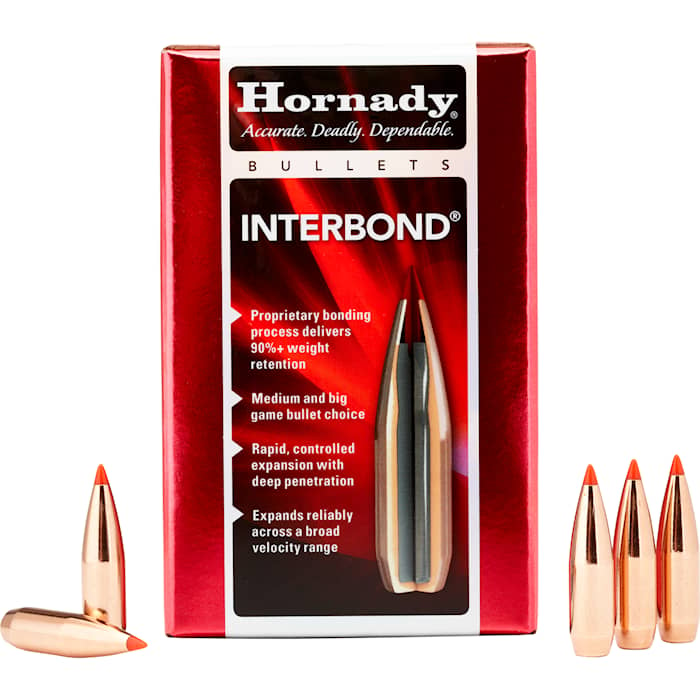 Hornady Interbond Bullets 30 Cal 180 Gr