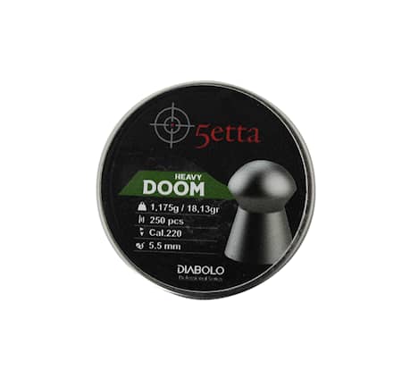 5etta Luftvapenkulor Doom Heavy 5,5mm 1,175g / 18,13gr 250pcs