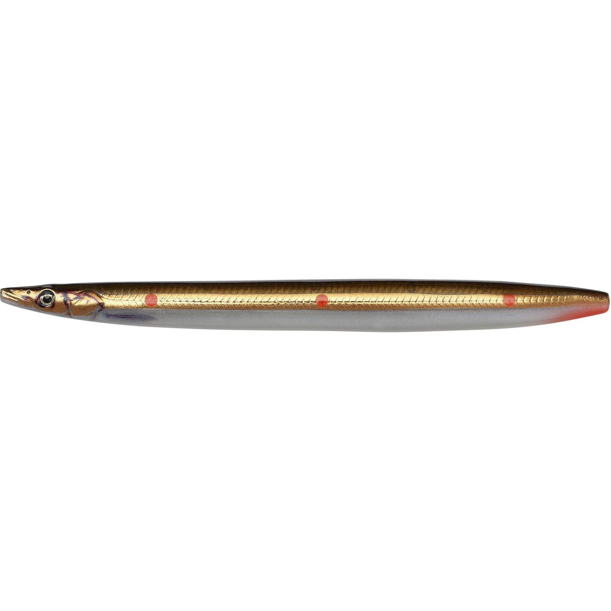 SG Line Thru Sandeel 19 g Brown Copper Red Dots