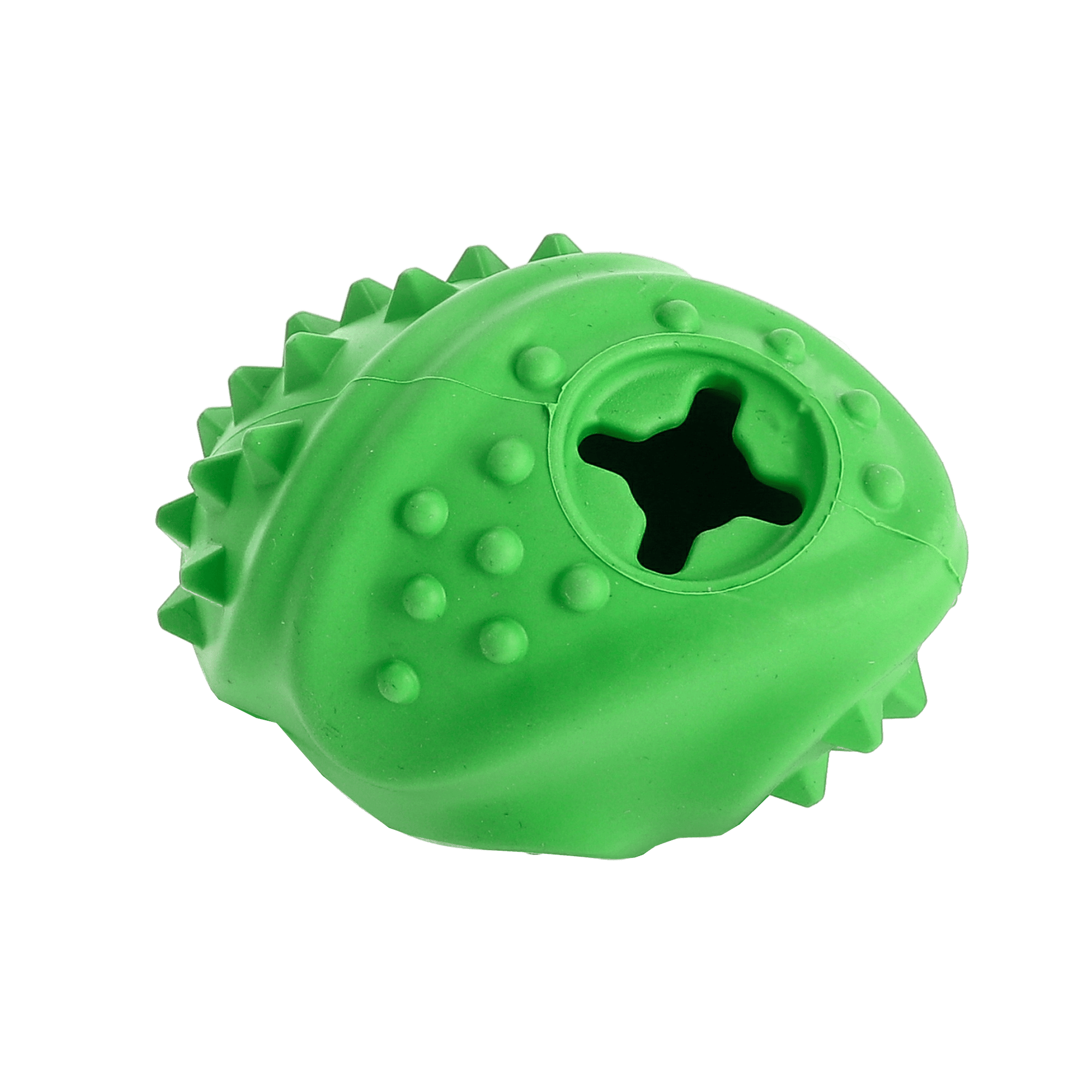 Dogman Rough Play Hundleksak Gummi IQ Boll Grön 10cm