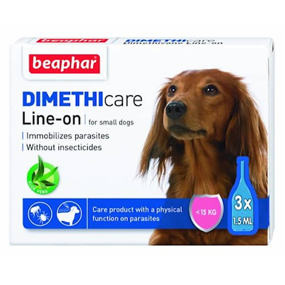 Beaphar Flea & Tick Line On (Dimethicone) Small Dog < 15kg