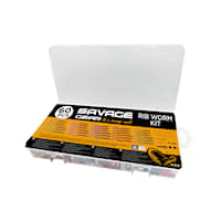 Savage Gear Betessortiment SG Rib Worm Kit 30+30-pack
