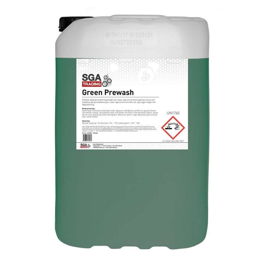 SGA Green Prewash 25l, förtvätt -