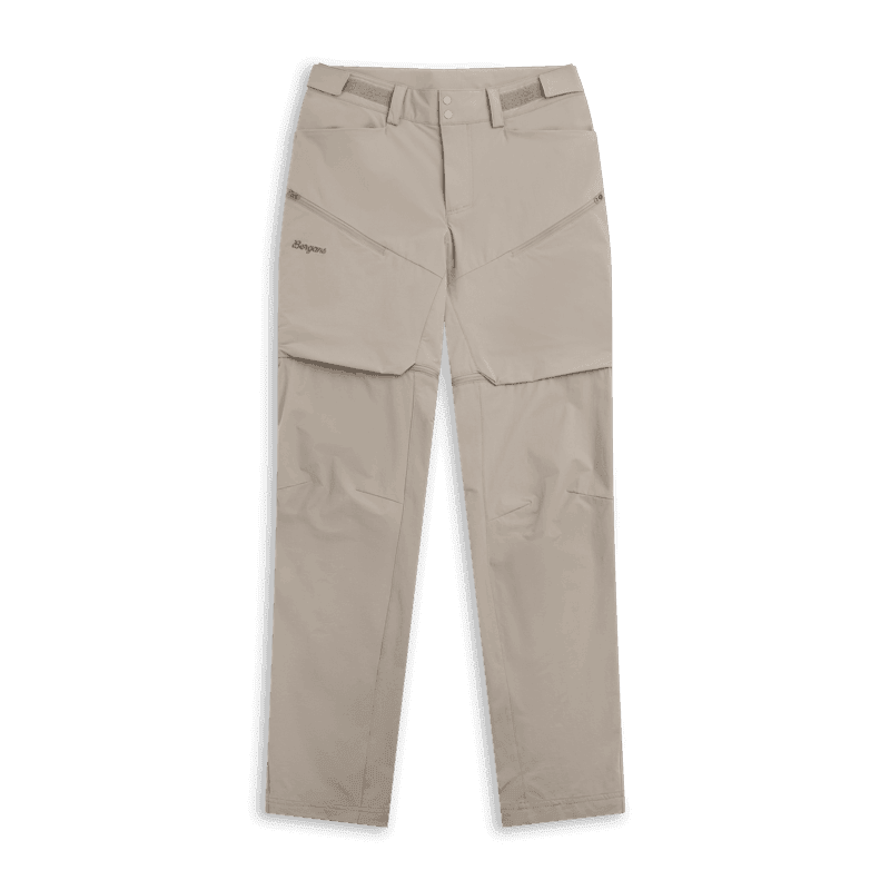 Bergans Convertible Zip-Off Softshell Pants Women Rock Taupe
