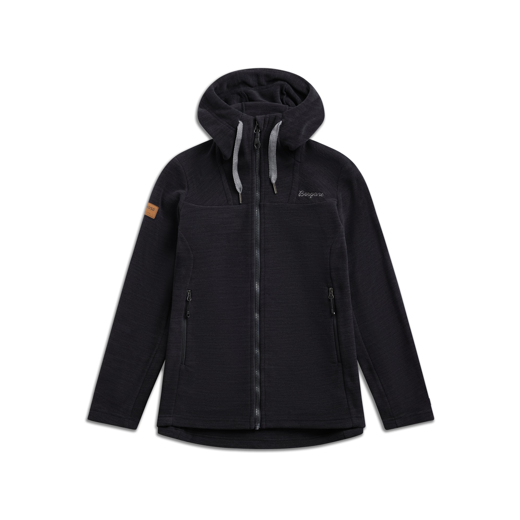 Bergans Hareid Fleece Hood Jacket Women Black