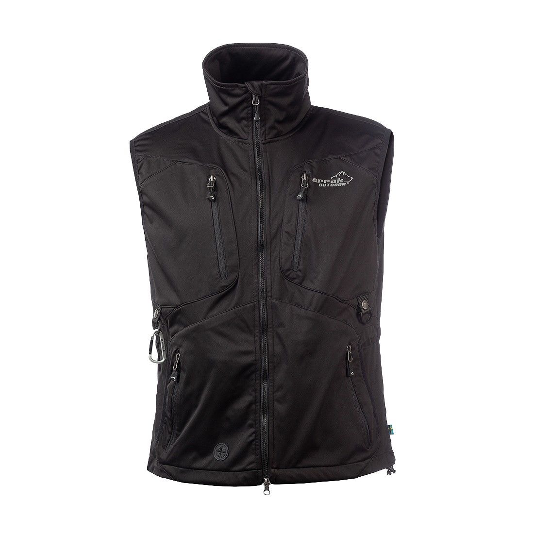 Arrak Softshellvest Acadia Unisex Svart 3XL -