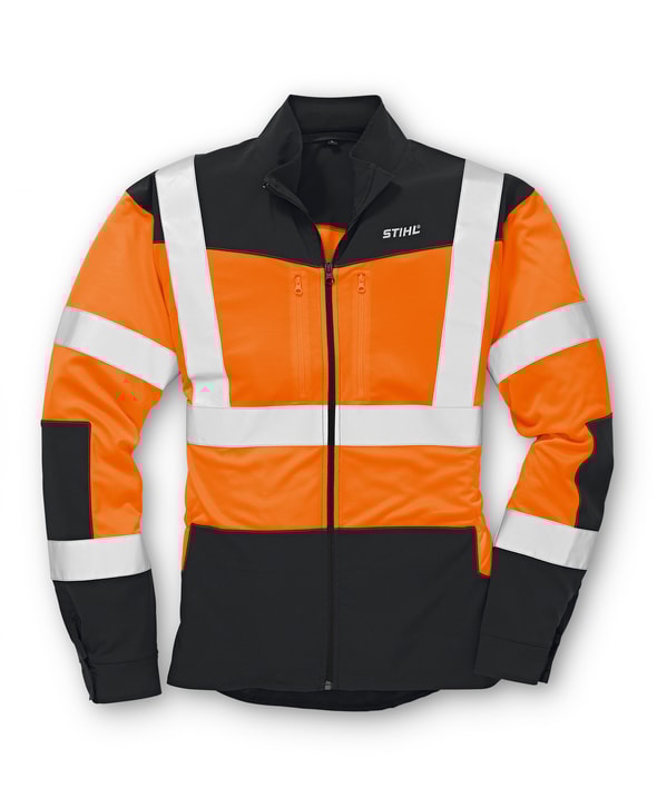 Stihl Vent 471 Fluorescerande arbetsjacka - XXXL - Varselorange/Svart