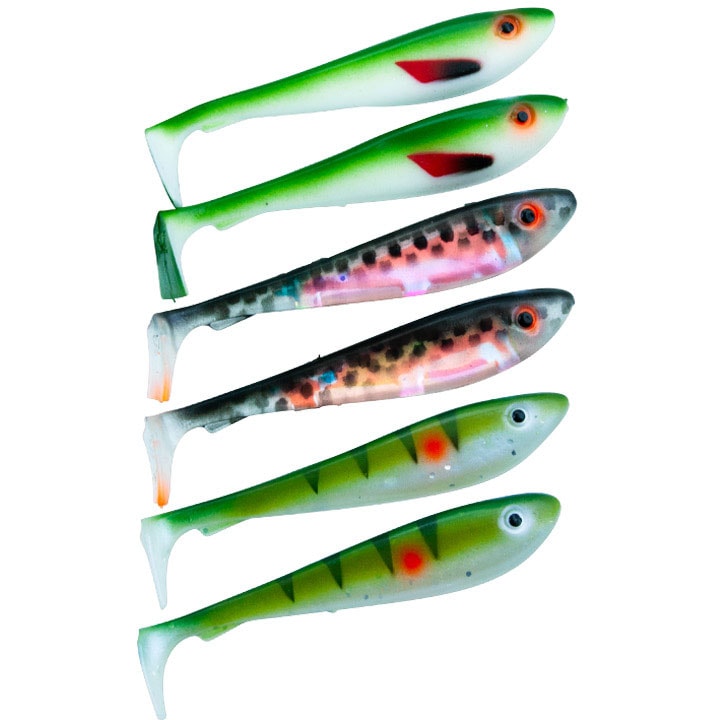 Svartzonker McRubber Shad 9 cm UV 6-pack